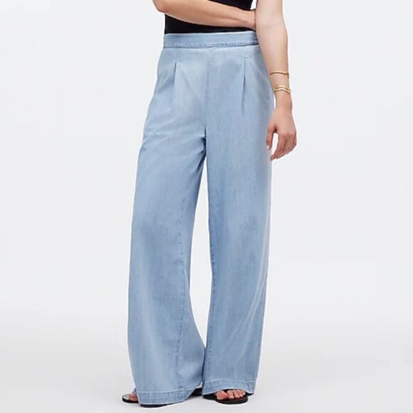 Madewell Pull-On Straight Jeans in‎ Dorset Wash Medium - Picture 2 of 11